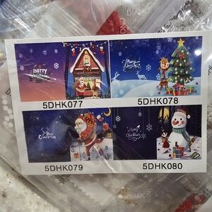 Diamond Art Christmas Cards 4 Pack